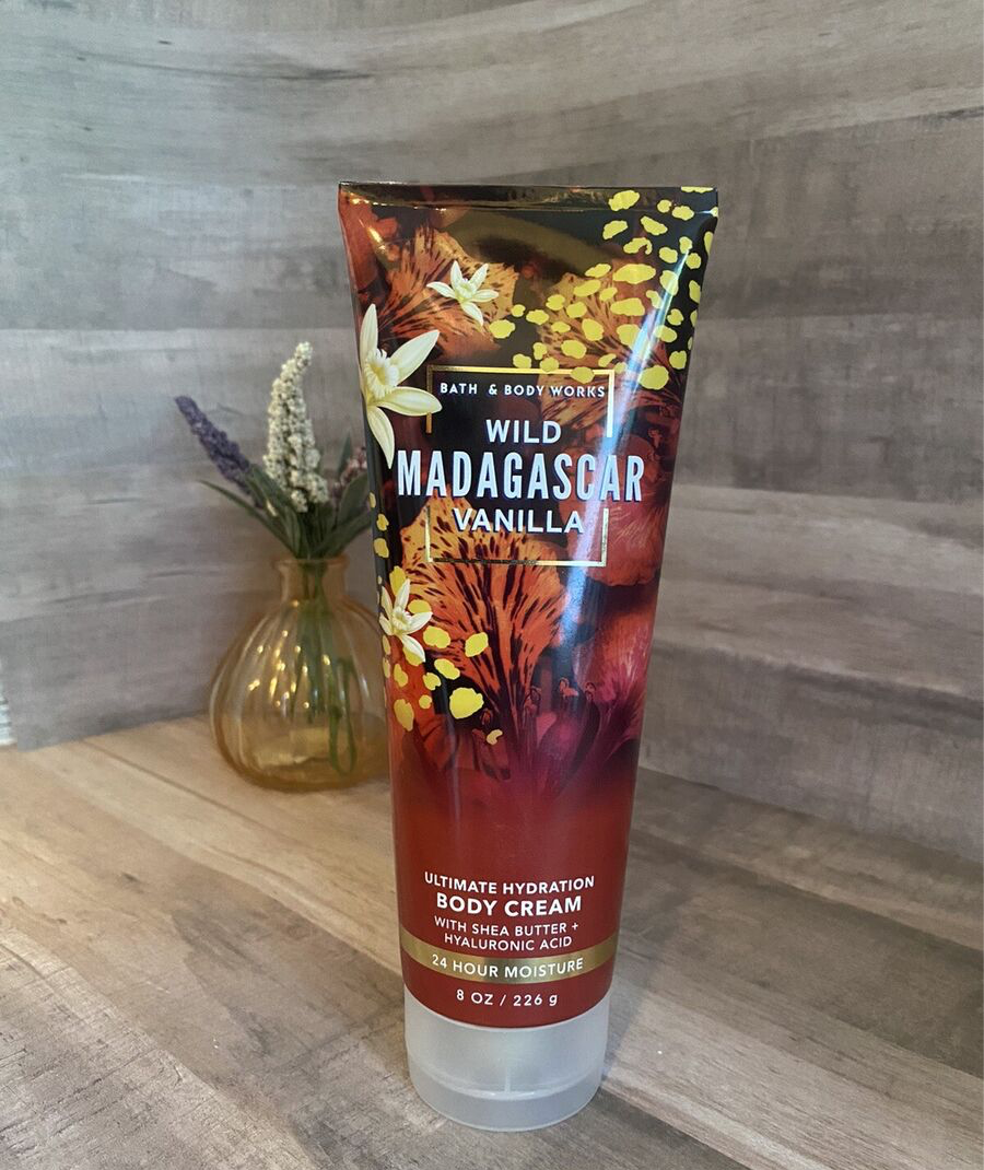 Wild MADAGASCAR vanilla Bath and Body Works Body Cream 226g/8oz