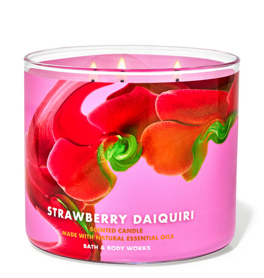 3-Wick Bath and Body Works Candles | Strawberry Daiquiri