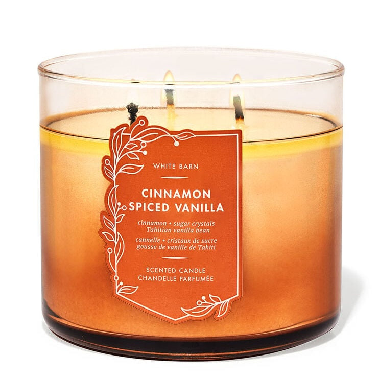 3-Wick Bath and Body Works Candles | Cinnamon Spiced Vanilla