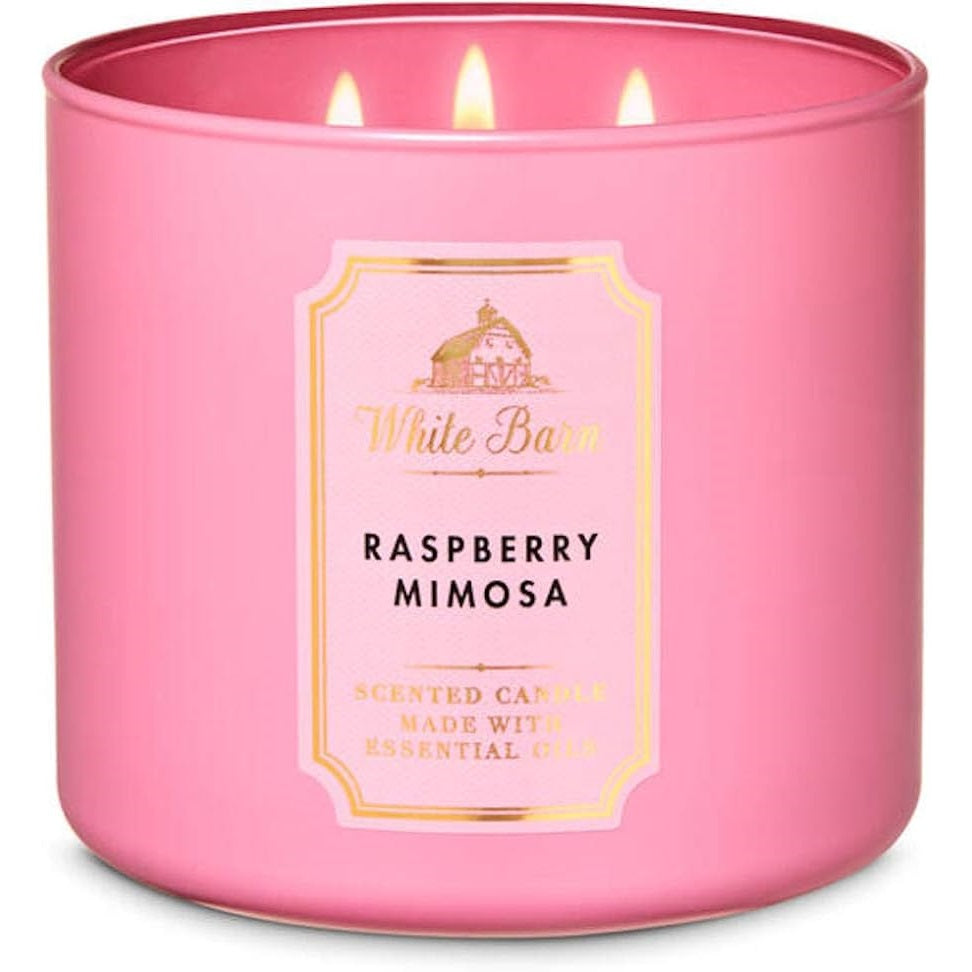 3-Wick Bath and Body Works Candles | Raspberry Mimosa