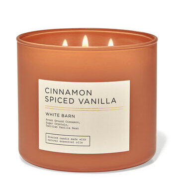 3-Wick Bath and Body Works Candles | Cinnamon Spiced Vanilla