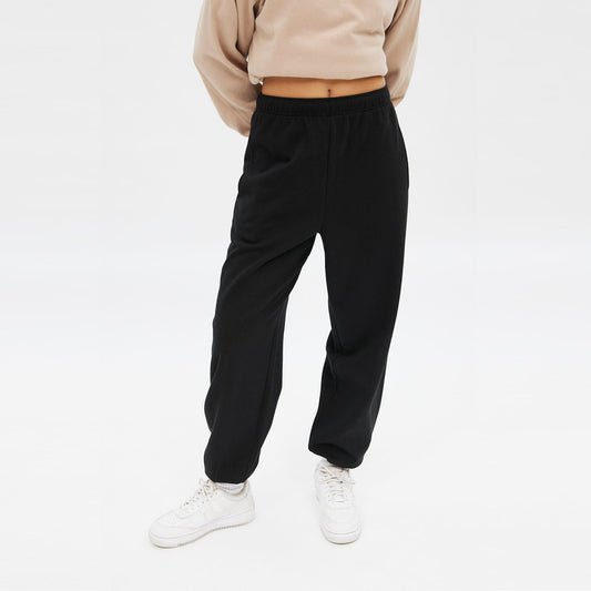 AERO Mid Rise Oversized Jogger | Black