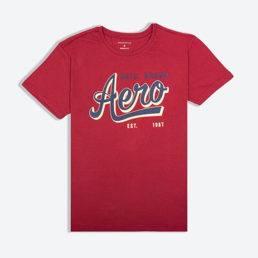 Aéropostale 1987 Graphic Tee | Red