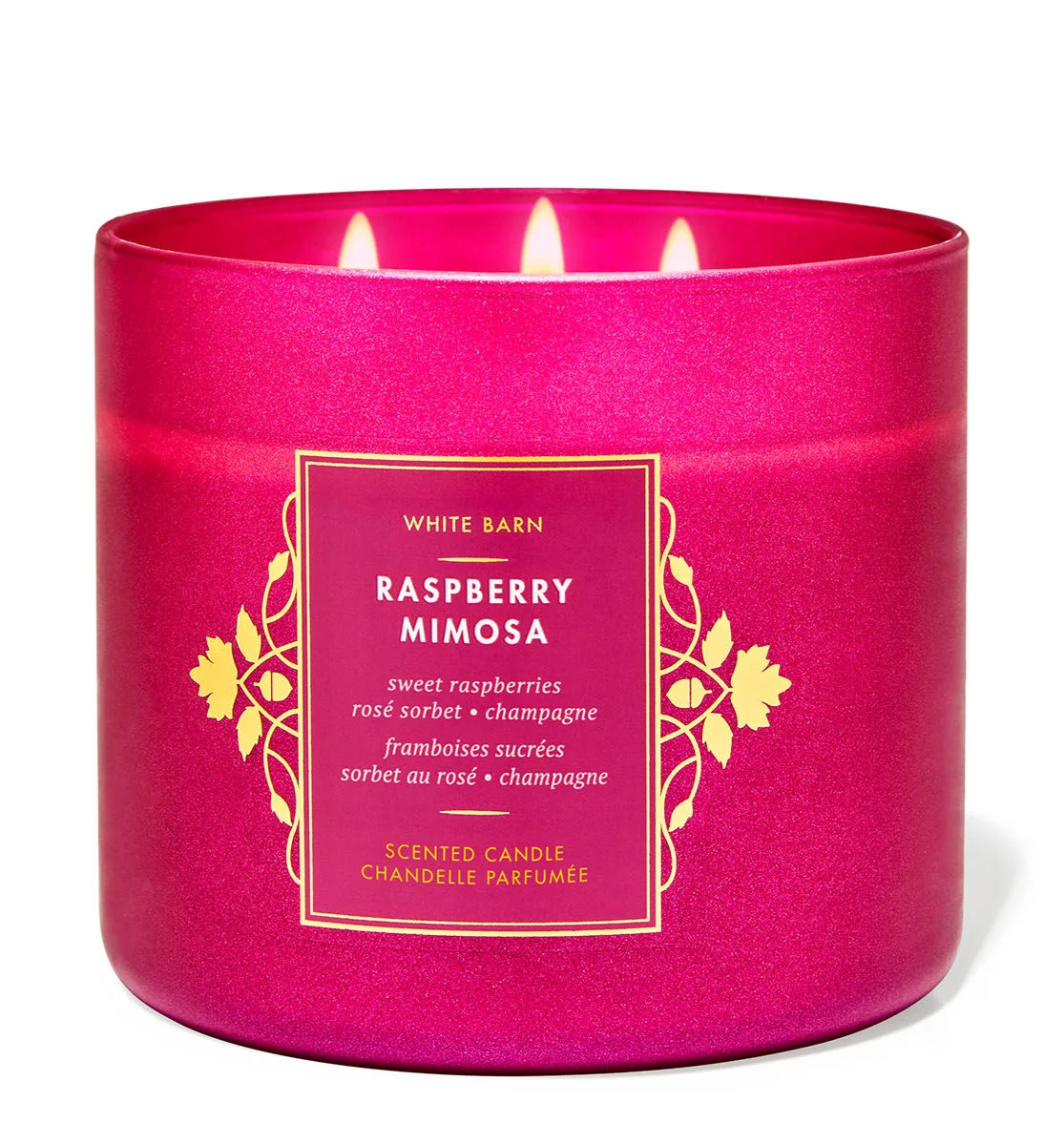 3-Wick Bath and Body Works Candles | Raspberry Mimosa