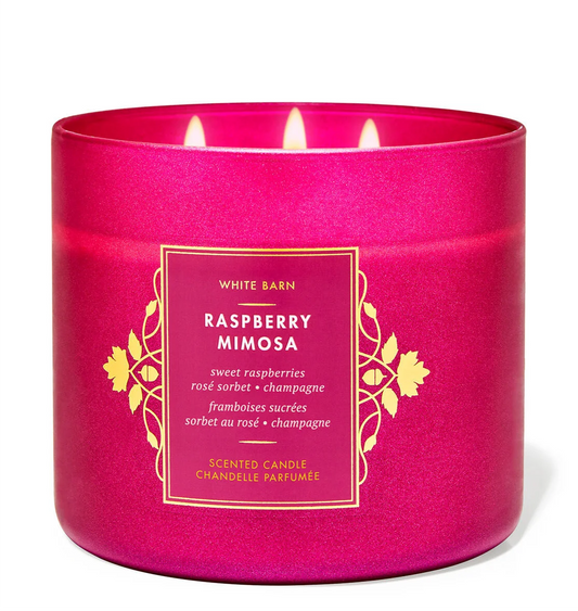 3-Wick Bath and Body Works Candles | Raspberry Mimosa