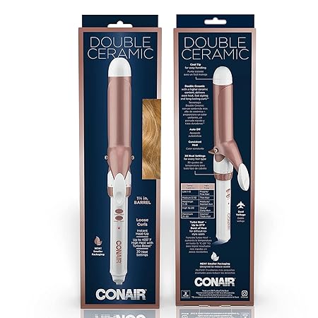 Conair Double Ceramic 1 1/4-Inch Curling Iron