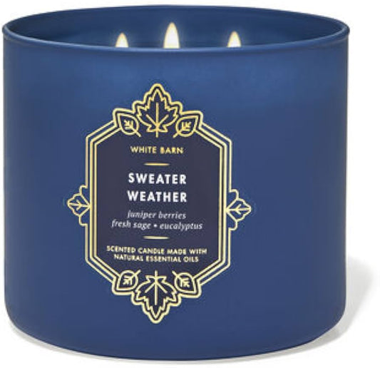 3-Wick Bath and Body Works Candles | Sweater Weather