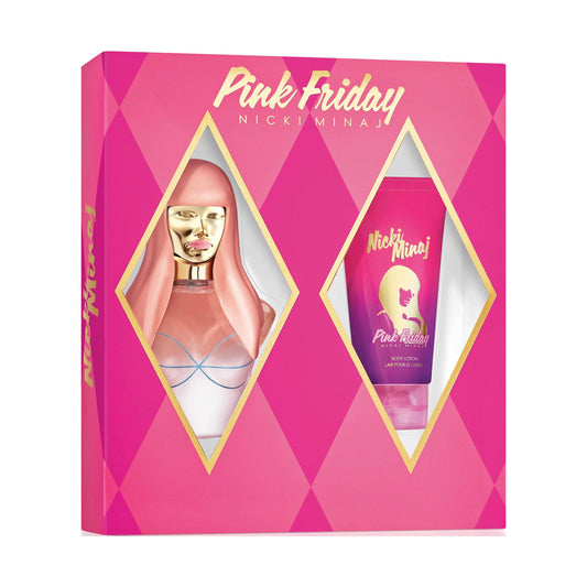 Pink Friday Nicki Minaj Perfume Gift Set | Body Lotion 50ml Perfume 50ml