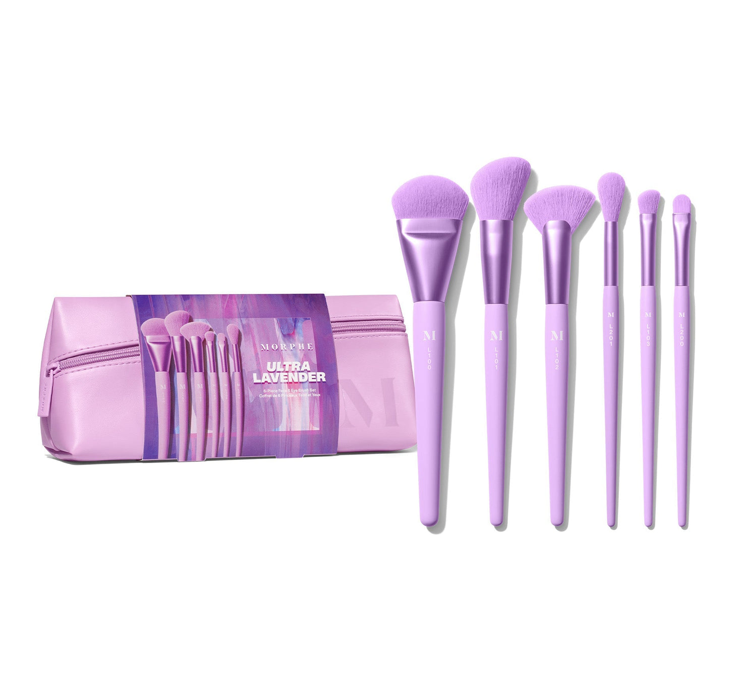 MORPHE Ultralavender 6-Piece Face & Eye Brush Set