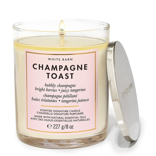 Single Wick Bath and Body Works Candles | Champagne Toast